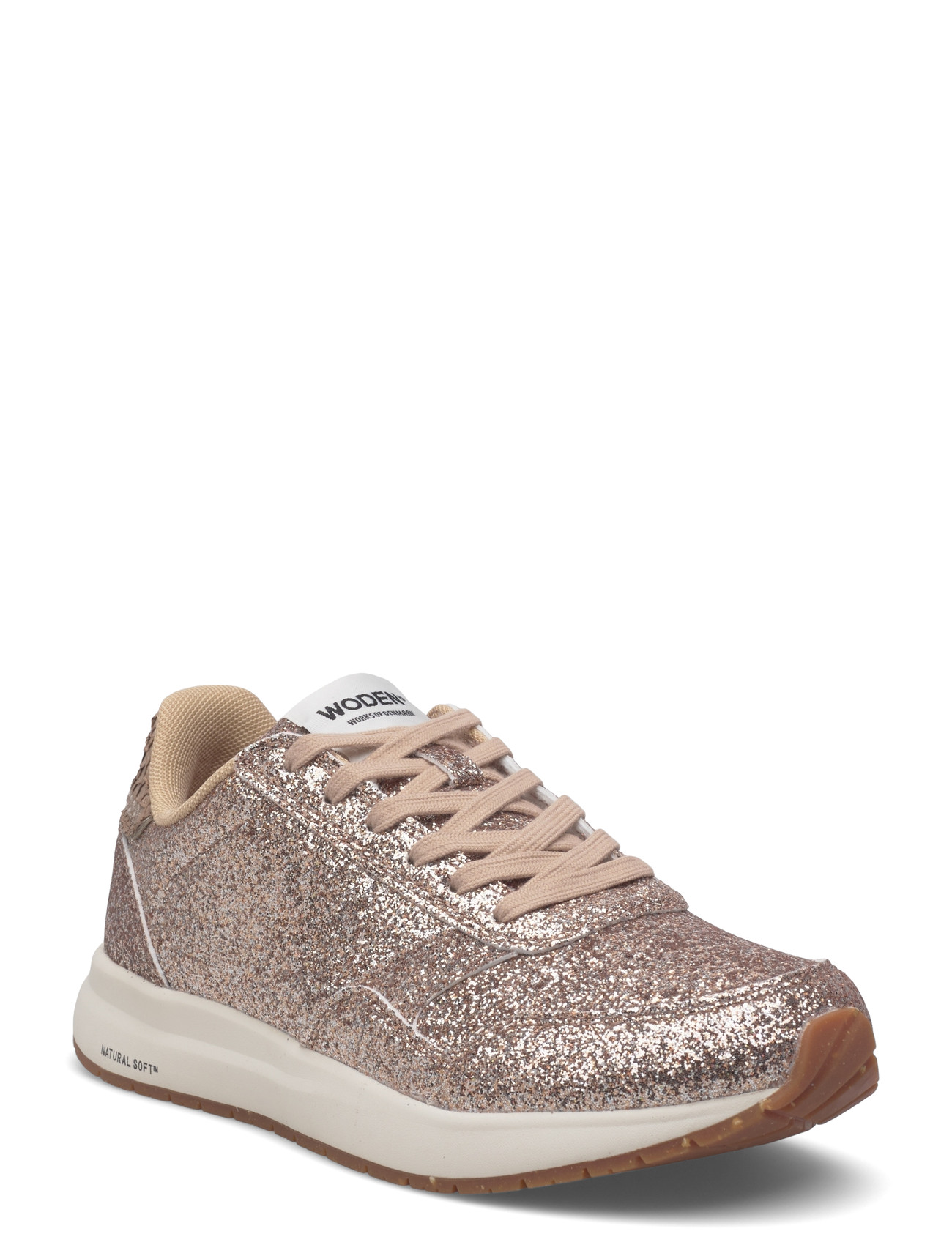 WODEN Nicoline Glitter, 39, Silver, Sneakers > Sneakers Med Lav Top, Dame