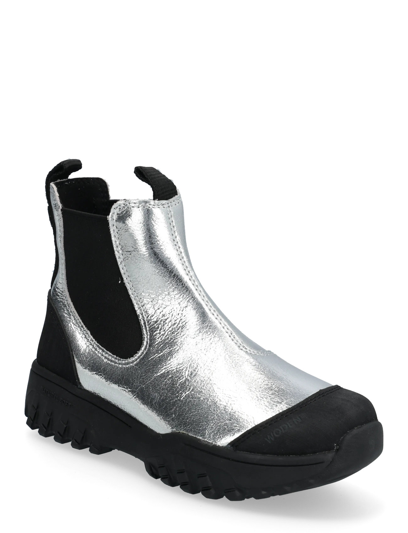 WODEN Magda Metallic Wasserdicht Silber - 38 - Damen