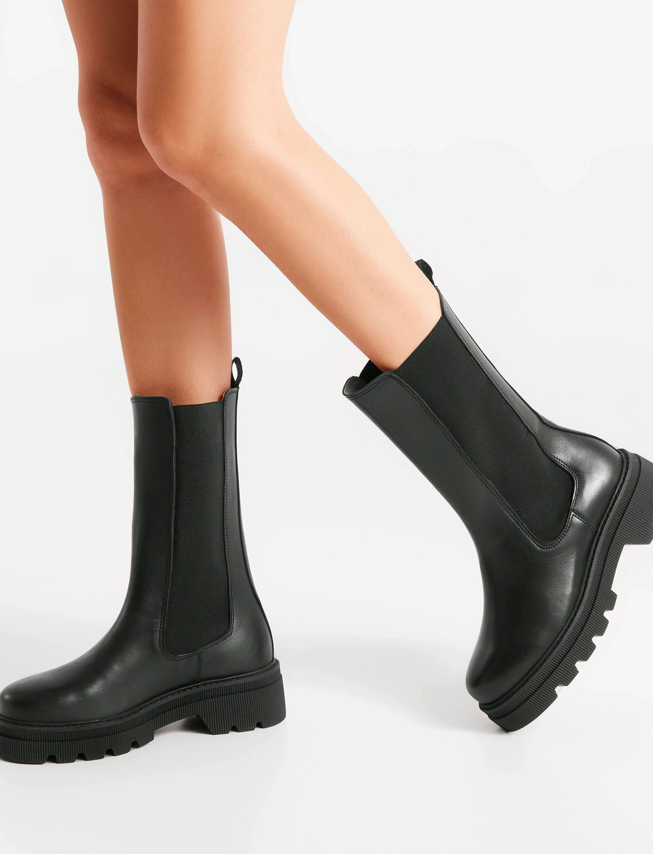 WODEN Sanna Tall, 39, Black, Tall Boots > Knee High Boots, Dame