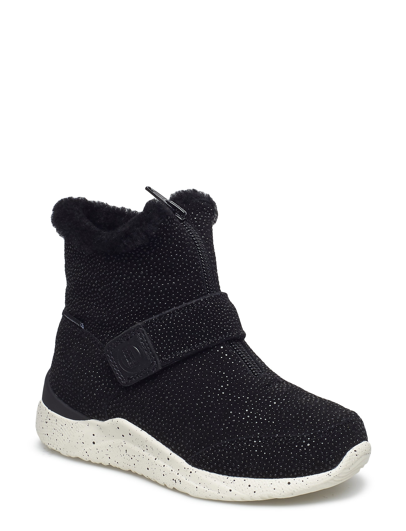 Odina Zipper Boot Kids Halfhoge Schoen Laars Zwart Woden woden kopen in de aanbieding
