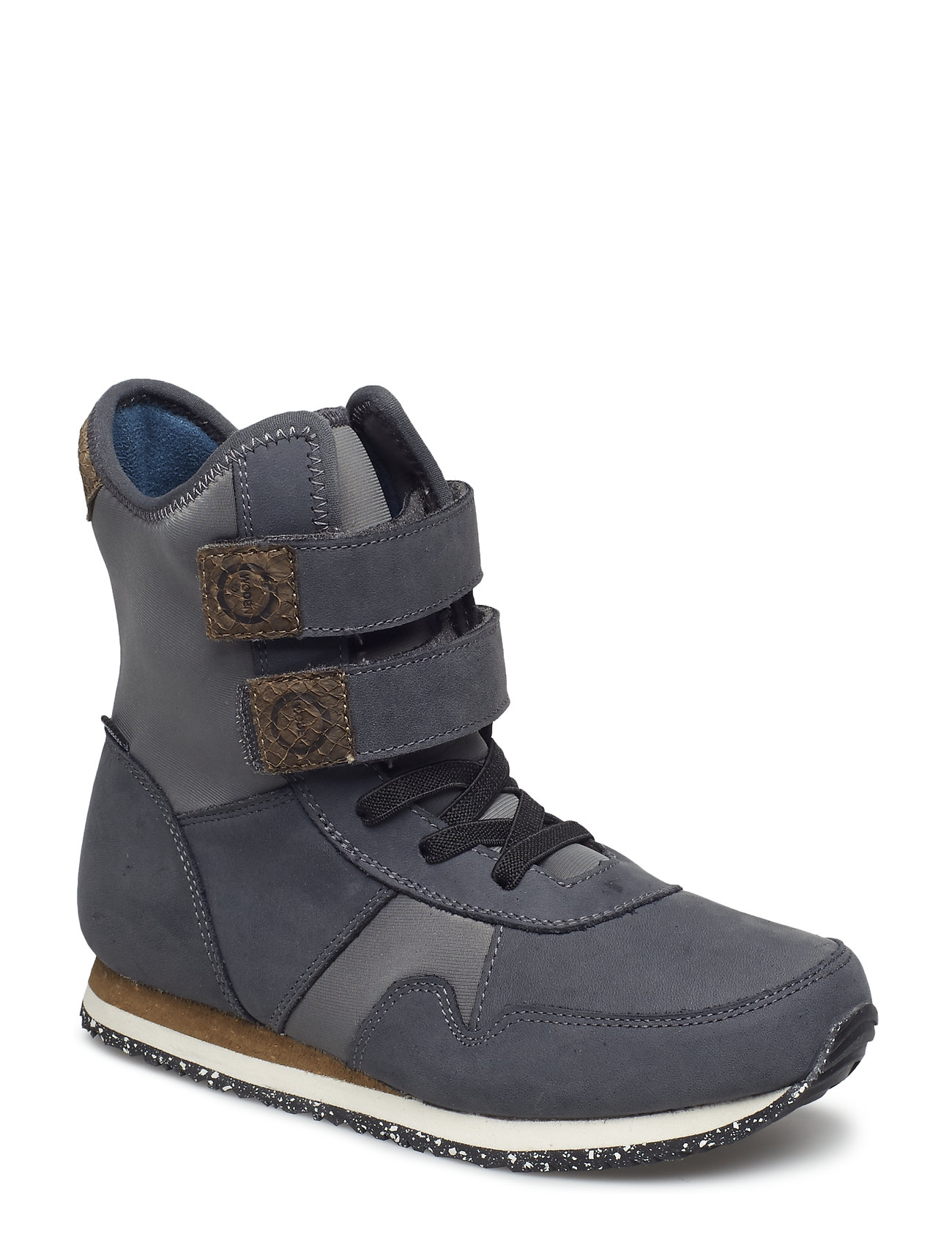 Lauge Leather Boot Teen Halfhoge Schoen Laars Blauw Woden woden kopen in de aanbieding