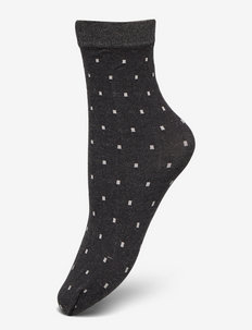 Cotton Spots Socks - vienkāršas zeķes - black/ash