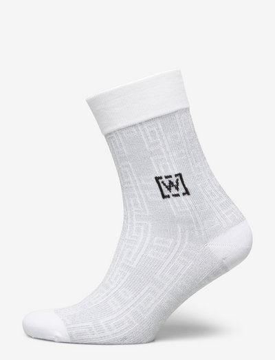 Merino Metallic Socks - vienkāršas zeķes - white/silver