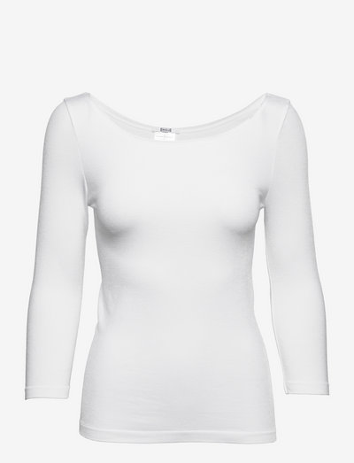Cordoba Top Long Sleeves - langärmlige tops - white