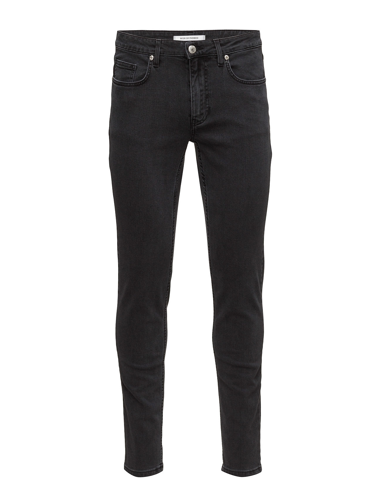 Shady A Charcoal Slim Jeans Zwart Won Hundred won hundred kopen in de aanbieding