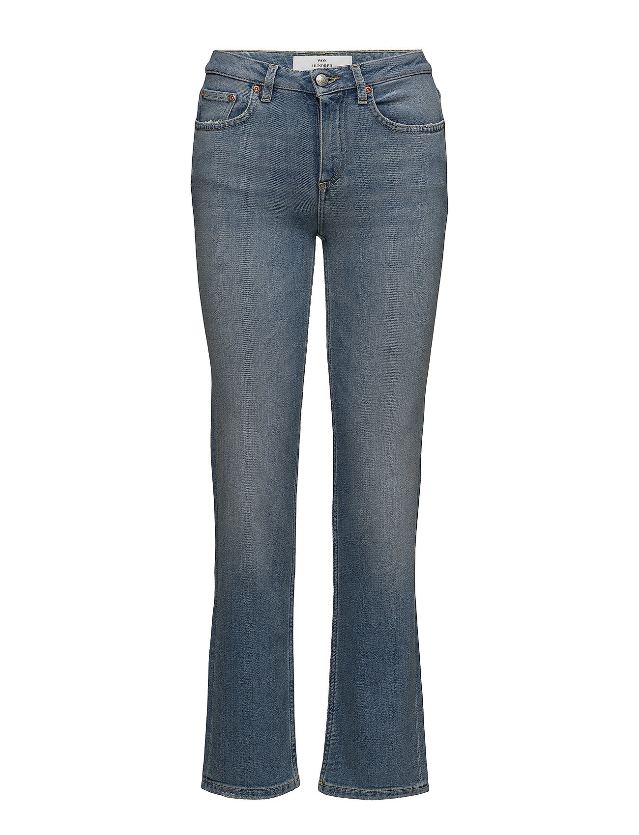 Vicky A State Blue Rechte Jeans Blauw Won Hundred won hundred kopen in de aanbieding