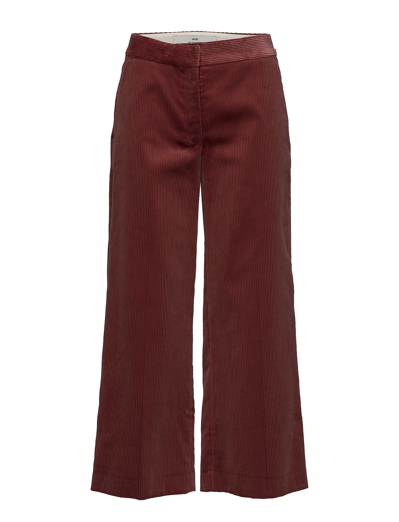 Fawn Wijde Broek Rood Won Hundred won hundred kopen in de aanbieding Fawn Wijde Broek Rood Won Hundred won hundred kopen in de aanbieding