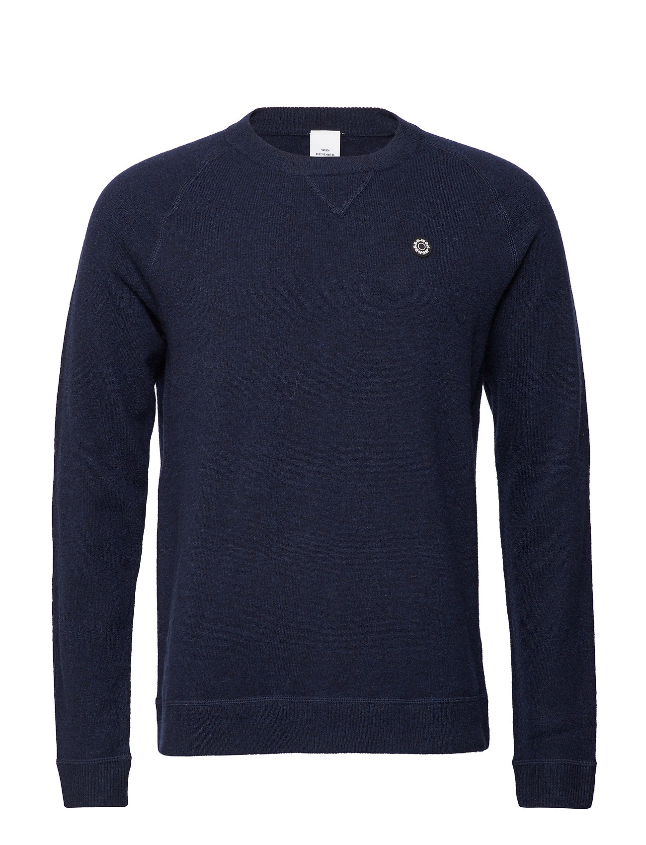 Martin Gebreide Trui Met Ronde Kraag Blauw Won Hundred won hundred kopen in de aanbieding