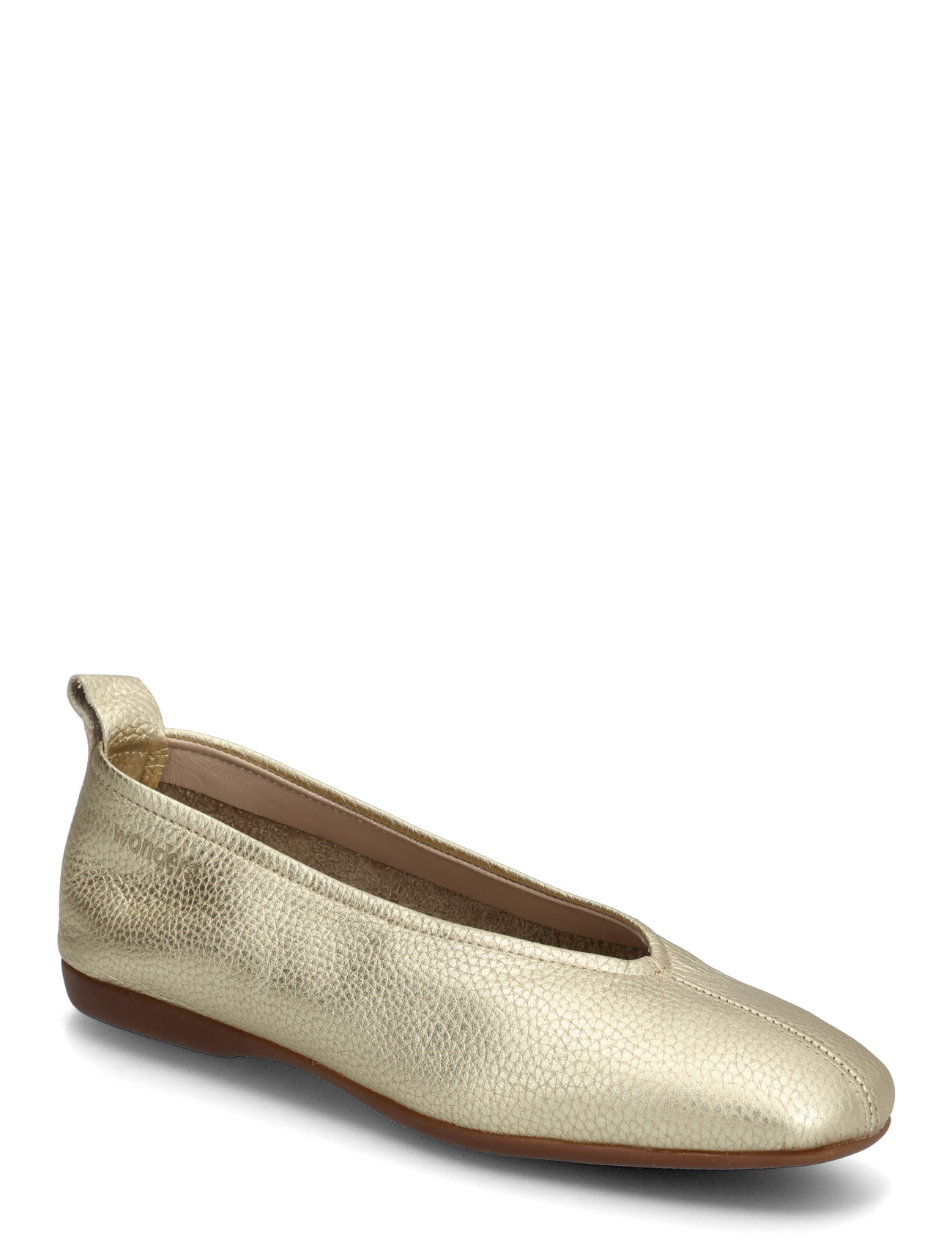 Wonders -Dames goud ballerina's & mocassins