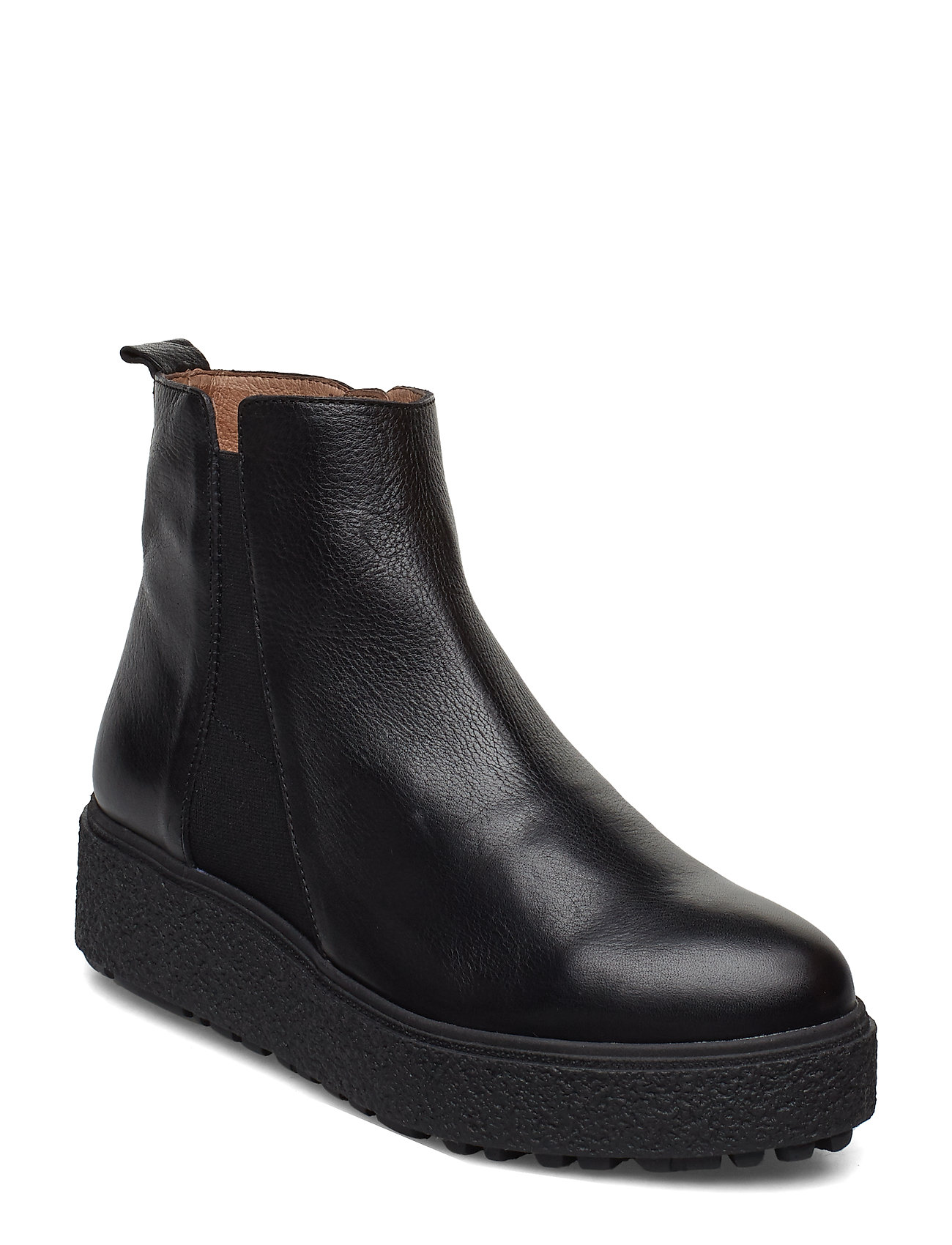 wonders black ankle boots