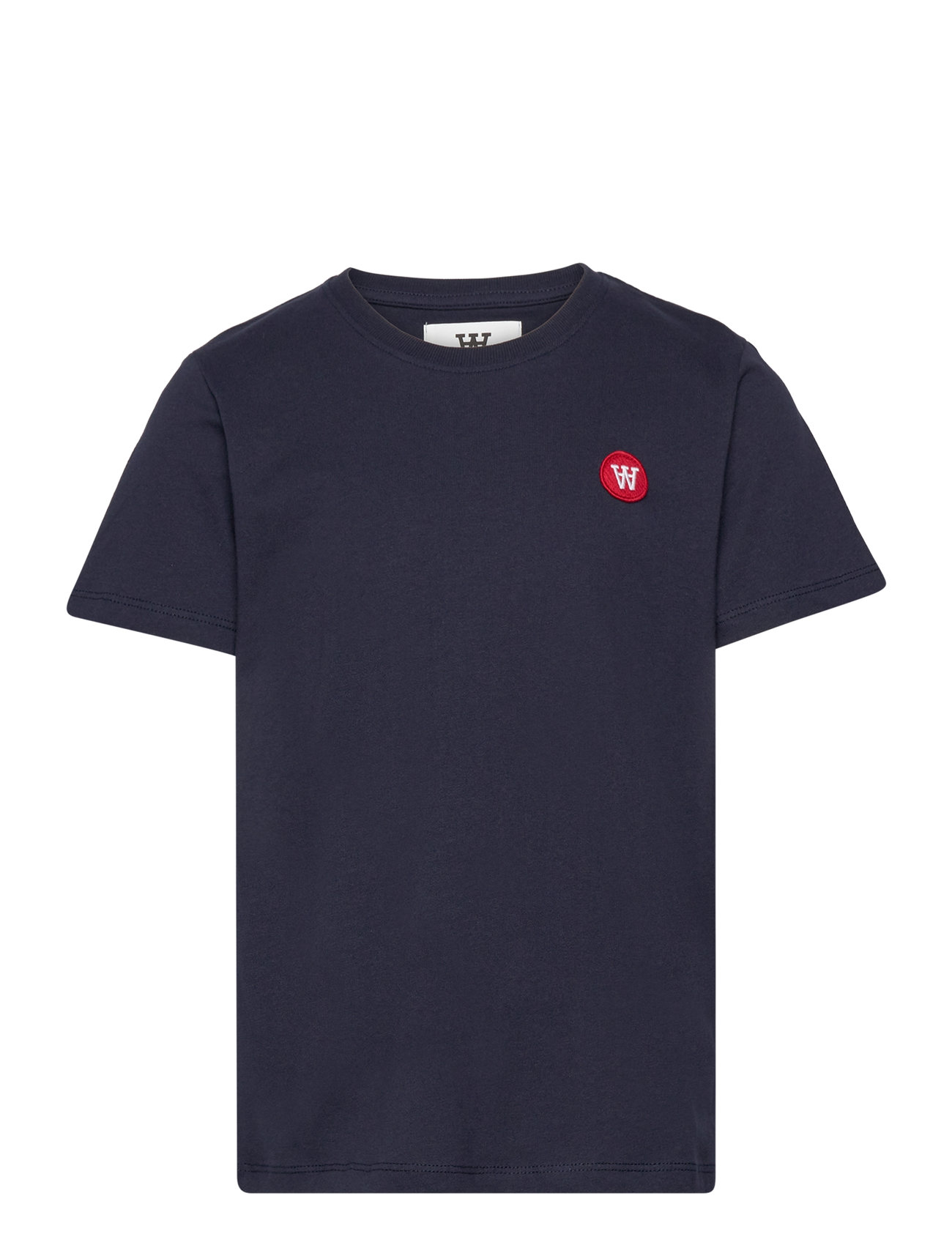 Ola Junior T-Shirt Gots Tops T-Kortærmet Skjorte Navy Double A By Wood Wood