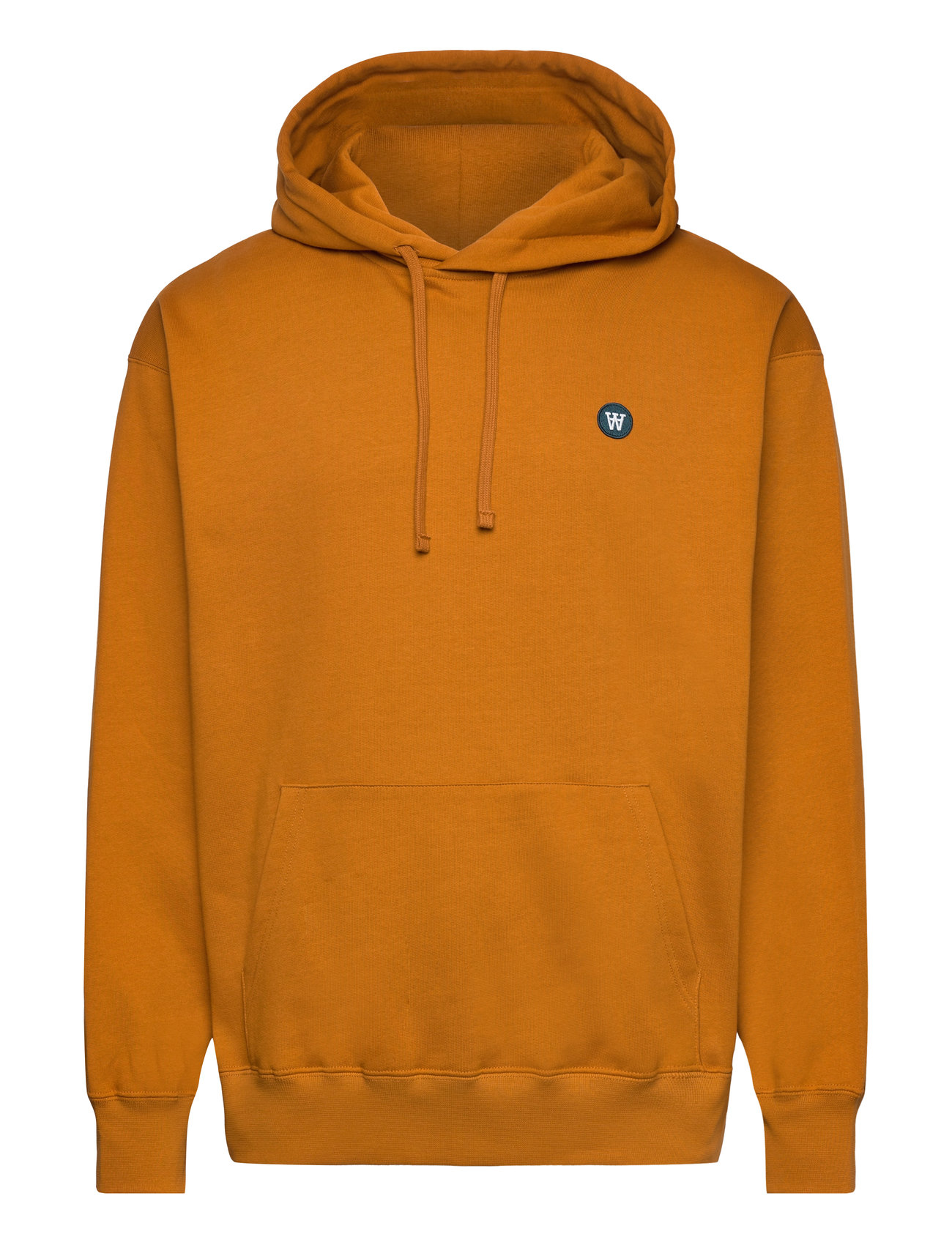 Cass Patch Hoodie Tops Sweatshirts & Hoodies Hoodies Orange Double A By Wood Wood