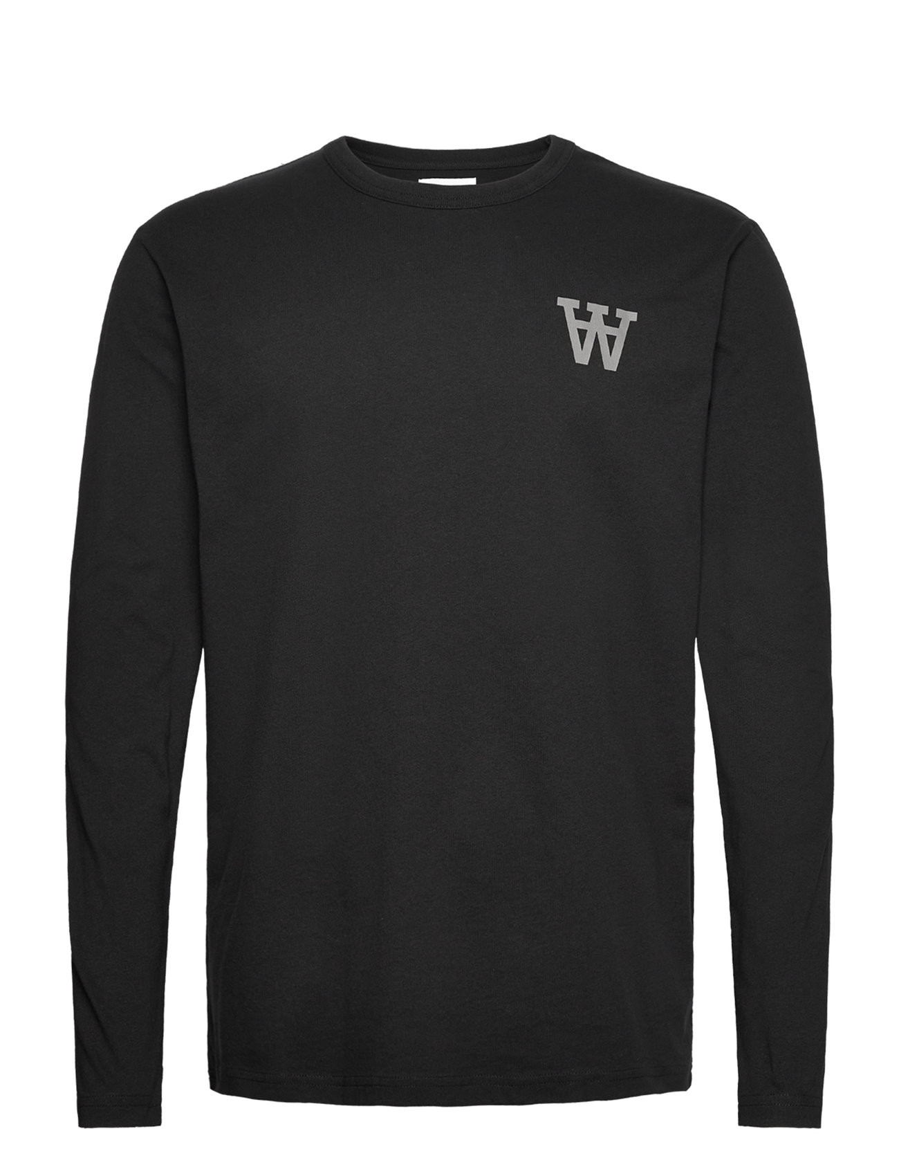 Mel Tirewall Ls T-Shirt Gots Tops T-Langærmet Skjorte Black Double A By Wood Wood