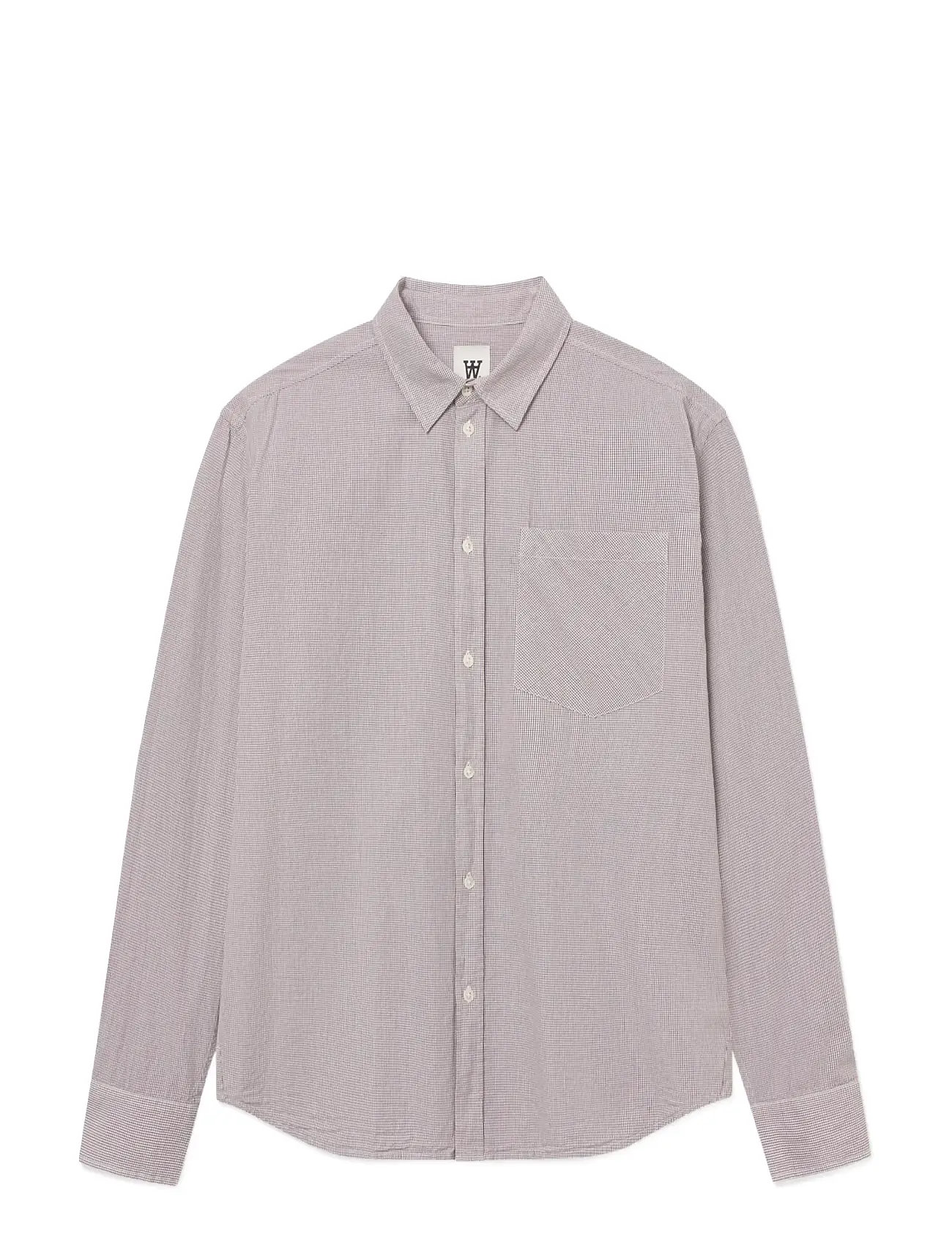 WOOD WOOD Wwday Gingham Lila - S - Herren