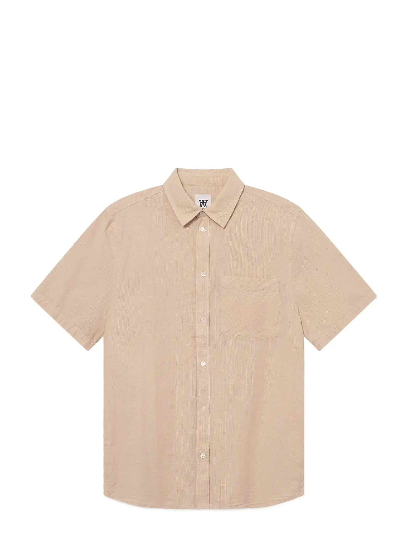 WOOD WOOD Wwera Gingham Beige - L - Herren