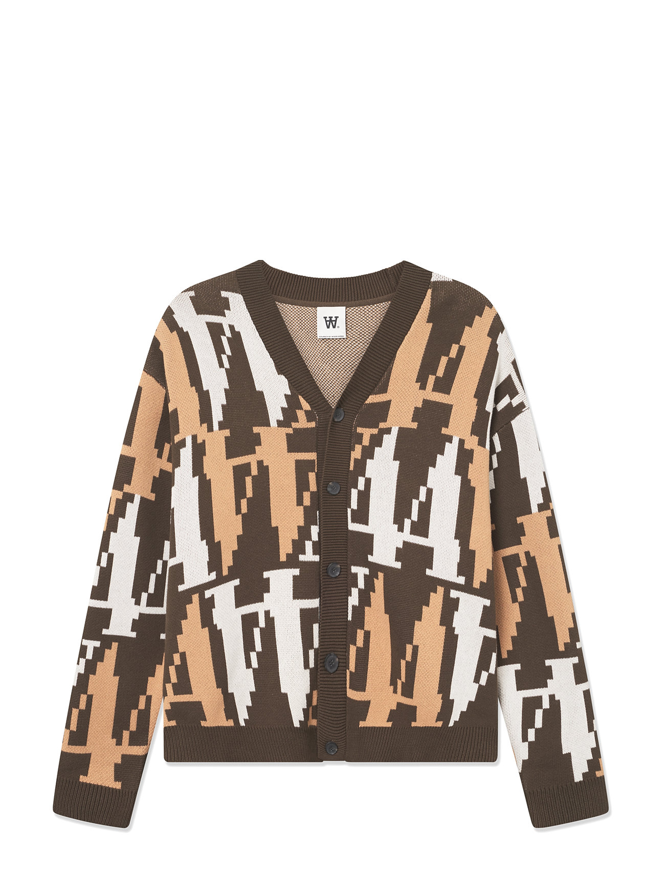 WOOD WOOD Wwleo Os Bit Cardigan Braun - XL - Herren