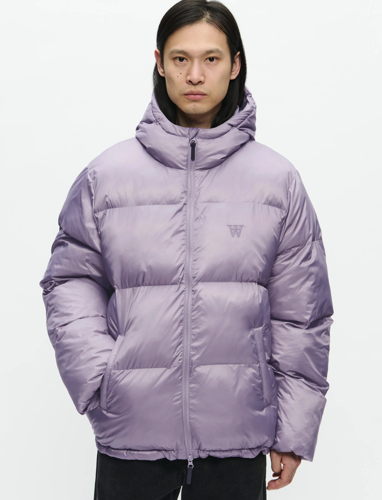 WOOD WOOD Wwclaus Puffer Jacket 25233, XL, Pink, Jakker > Vatterede Jakker, Herre
