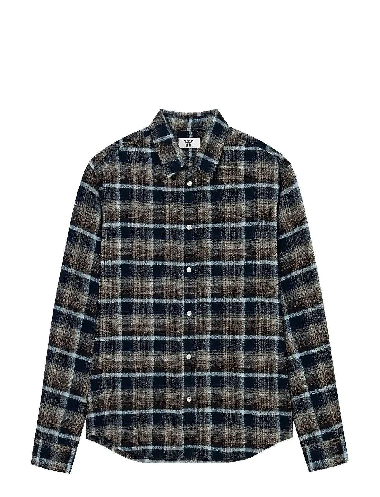 WOOD WOOD Wwcooper Shirt 25302 Braun - L - Herren