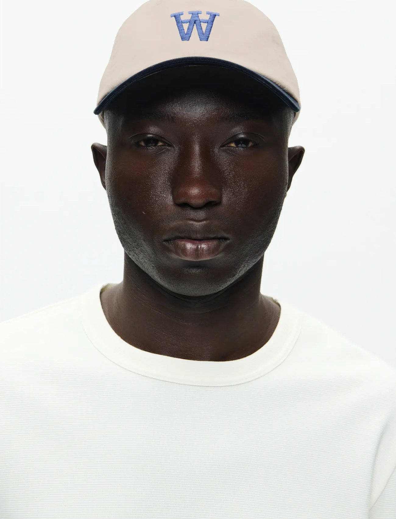 WOOD WOOD Wwaa Embroidery Cap 25246, One Size, Cream, Hovedbeklædning > Kasketter, Herre