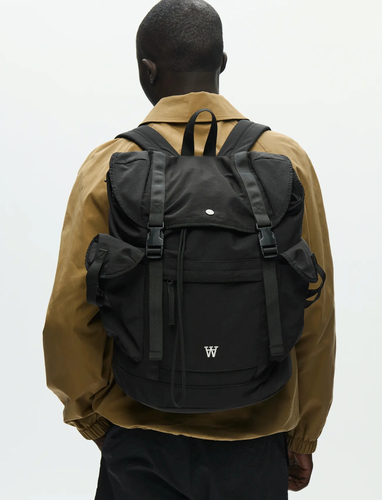 WOOD WOOD Wwkarl Rucksack 25346, One Size, Black, Tasker > Rygsække, Herre