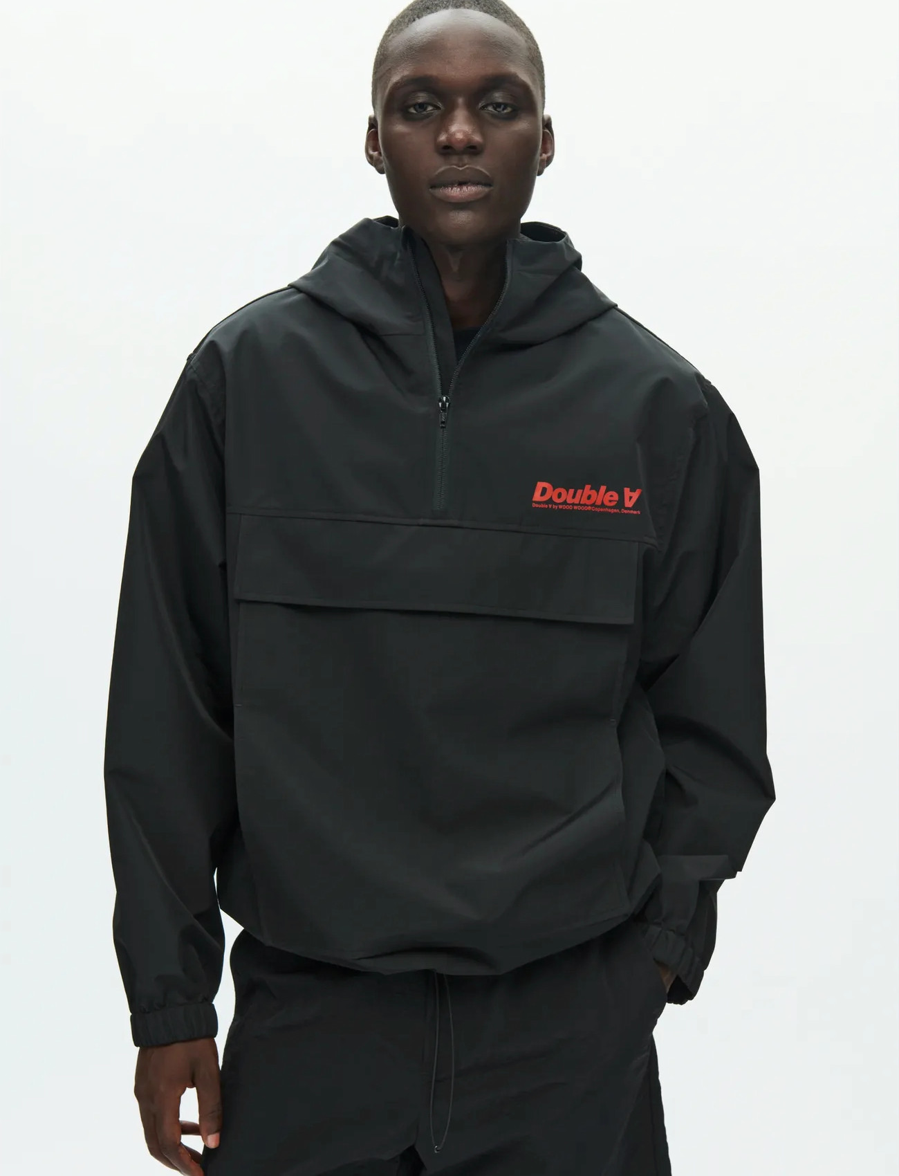 WOOD WOOD Wwkimbo Anorak 25401, XXL, Black, Jakker > Anorakker, Herre
