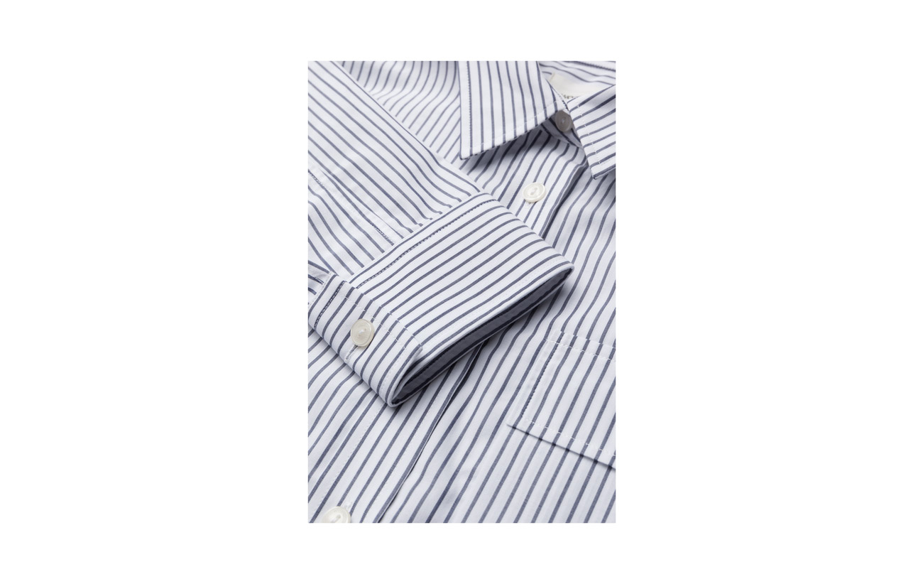 white Wood Shirt Coton Navy 100 Nicole cUqaqTwY