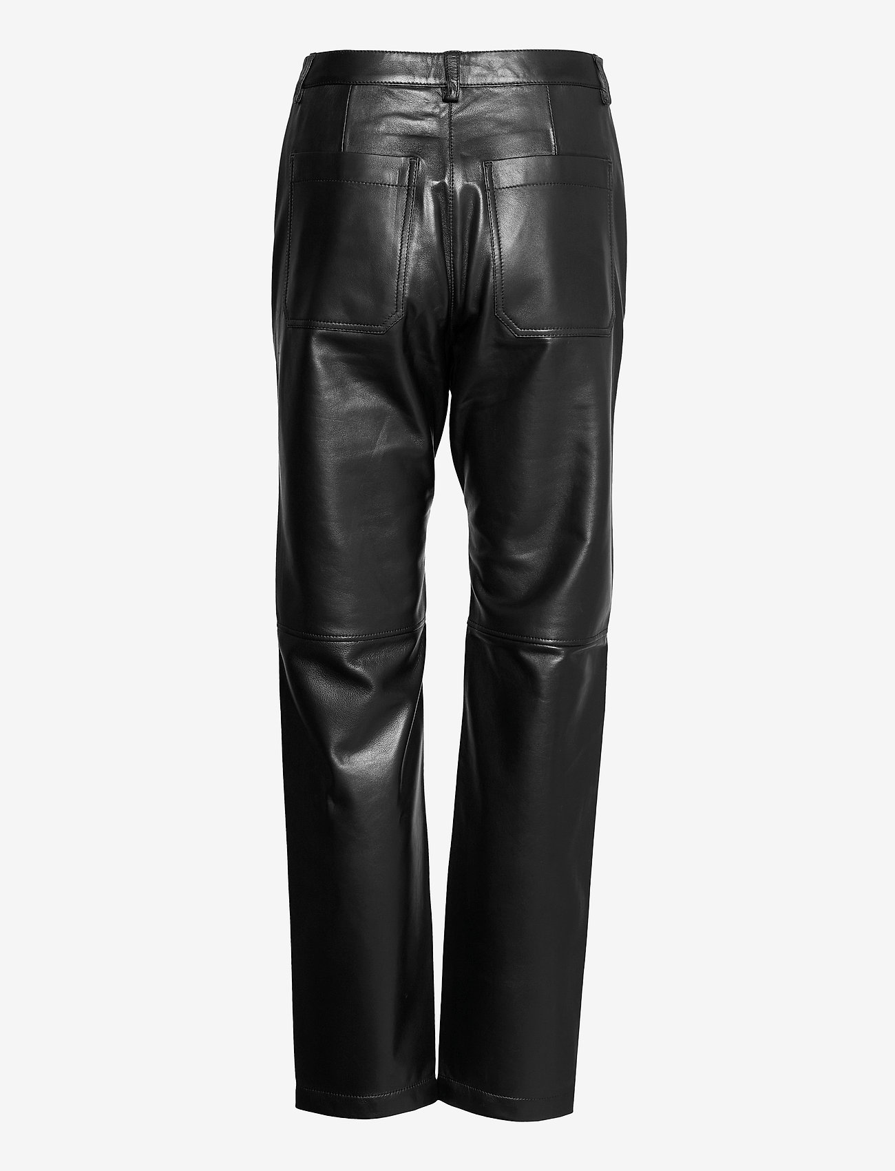 Wood Wood Fiona Leather Trousers - Leather trousers | Boozt.com