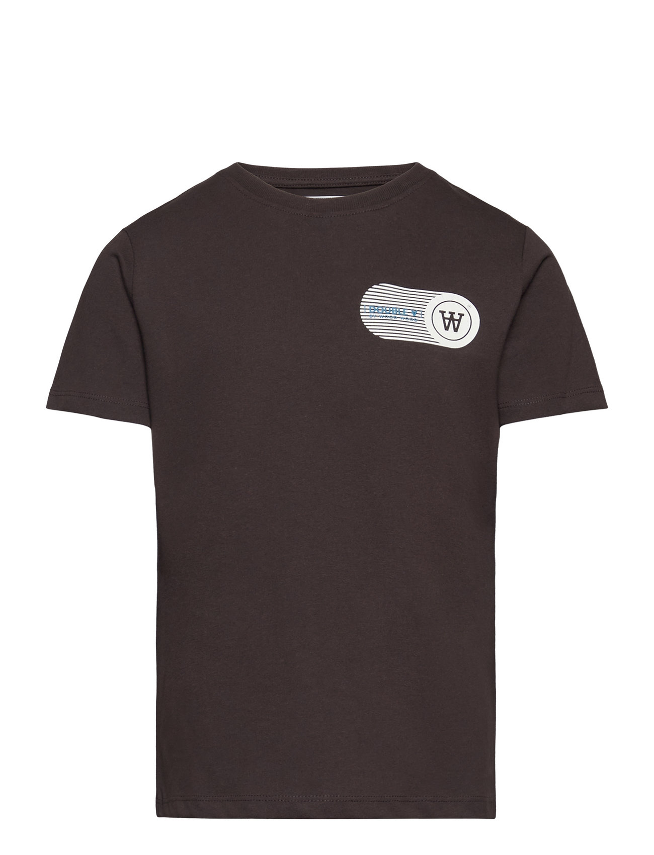 Ola Kids Print T-Shirt Tops T-Kortærmet Skjorte Black Wood Wood