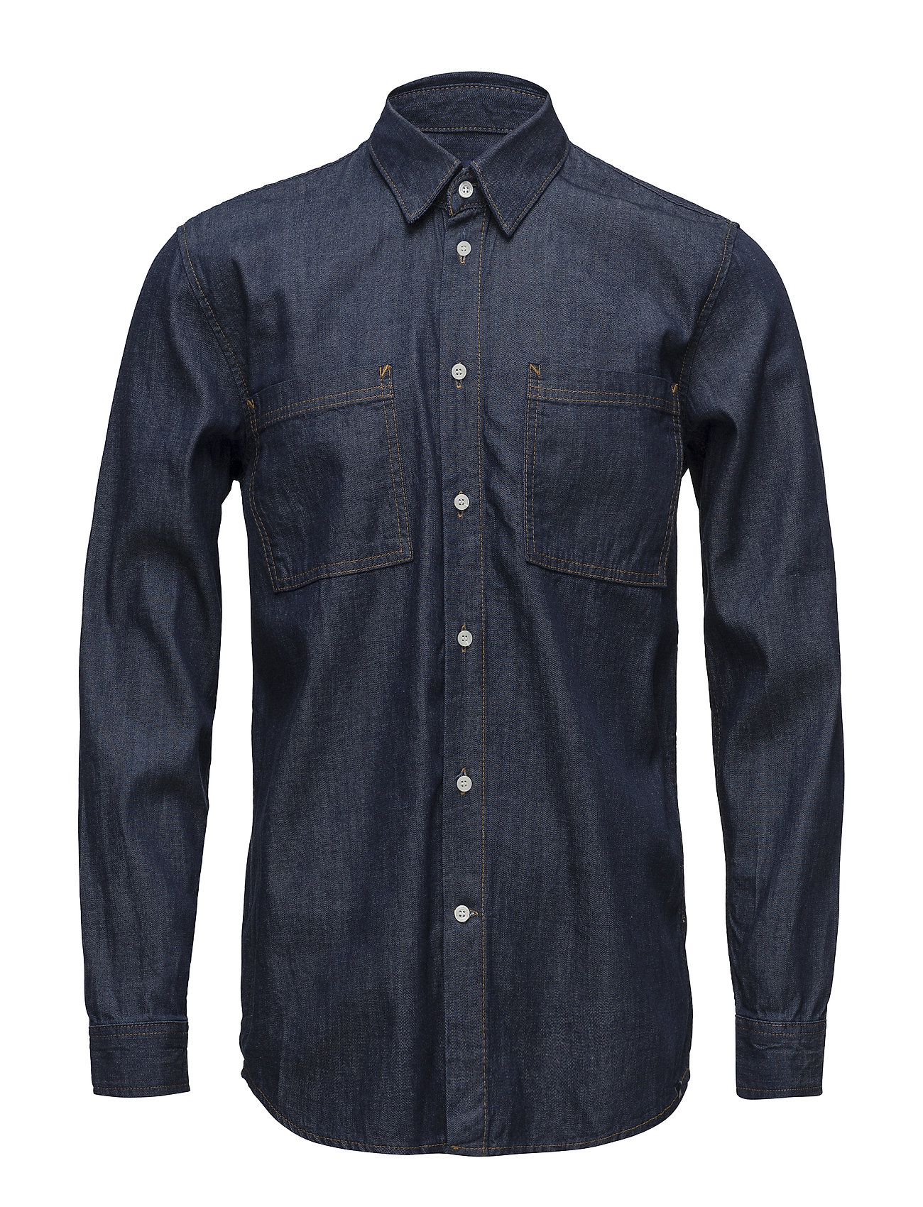 Robert Shirt Overhemd Casual Blauw Wood wood wood kopen in de aanbieding