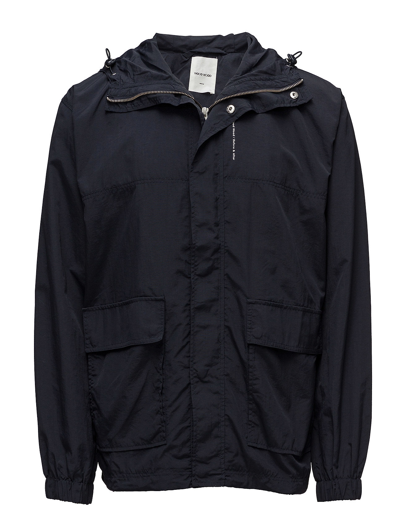 Clayton Jacket Dun Jack Zwart Wood wood wood kopen in de aanbieding Clayton Jacket Dun Jack Zwart Wood wood wood kopen in de aanbieding