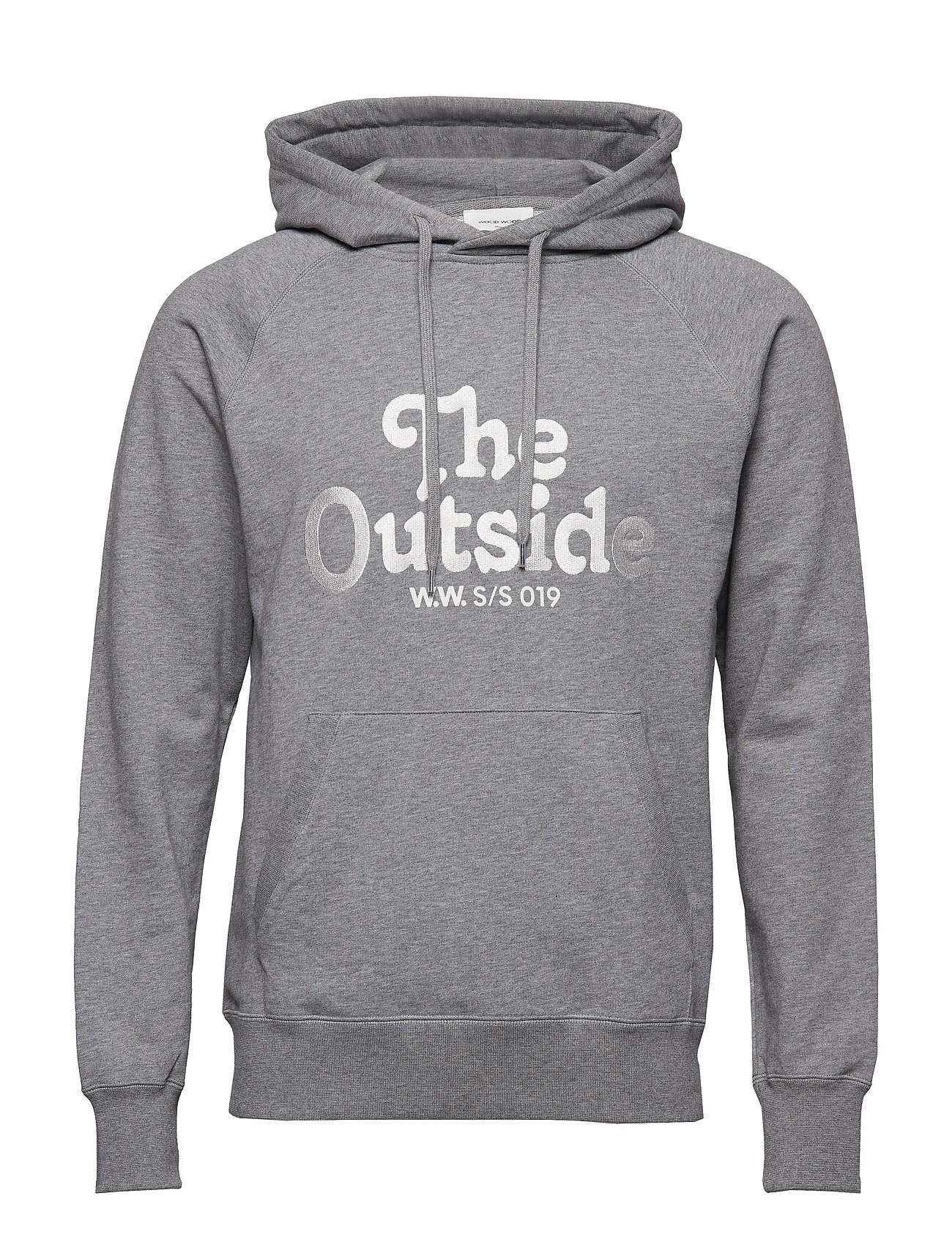 Fred Hoodie Trui Grijs Wood wood wood kopen in de aanbieding Fred Hoodie Trui Grijs Wood wood wood kopen in de aanbieding