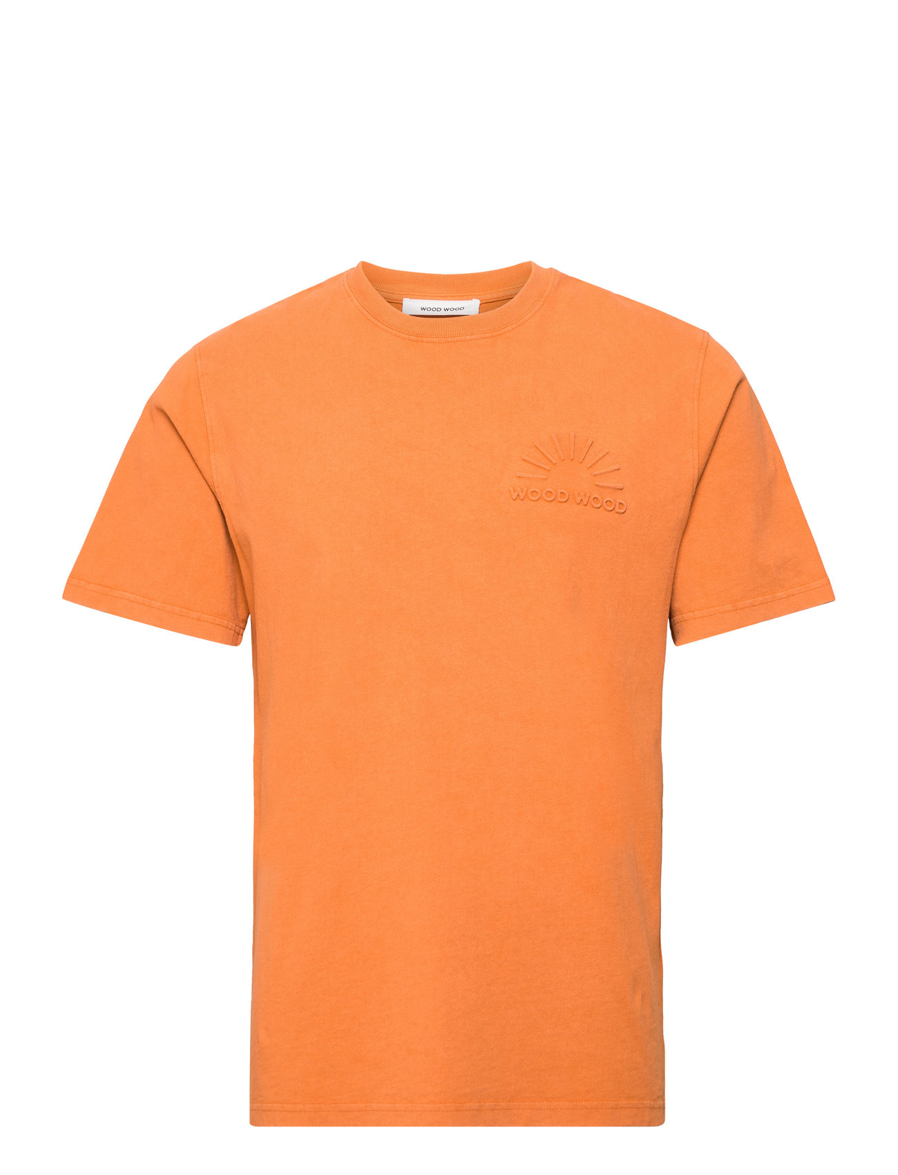 Sami Embossed T-Shirt Designers T-Kortærmet Skjorte Orange Wood Wood