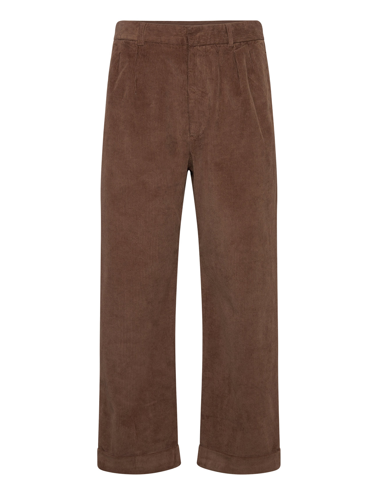 Wwlawrence Trousers Bottoms Jeans Regular Brown Wood Wood