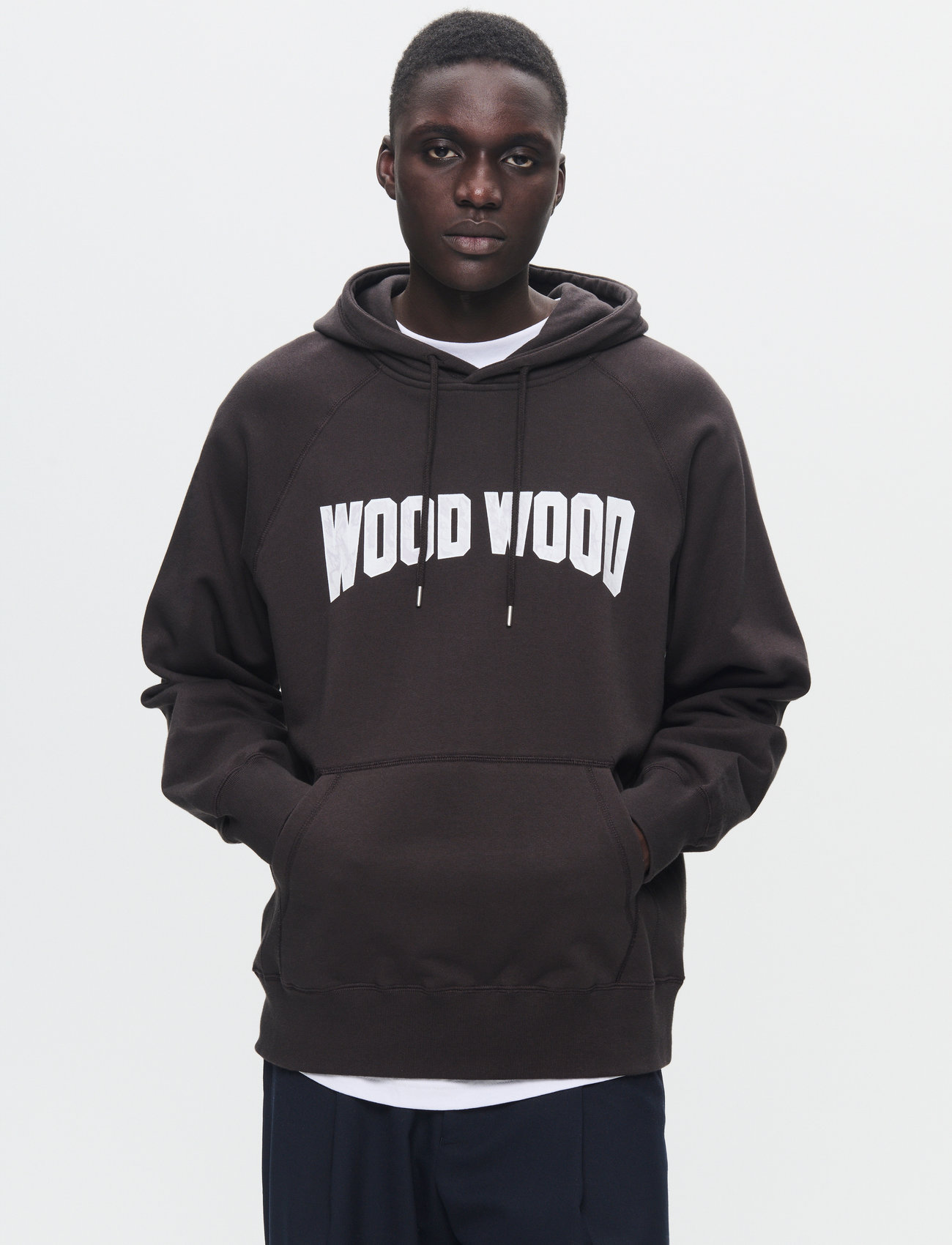 WOOD WOOD Wwfred Arch, XXL, Black, Sweatshirts & Hættetrøjer > Hættetrøjer, Herre