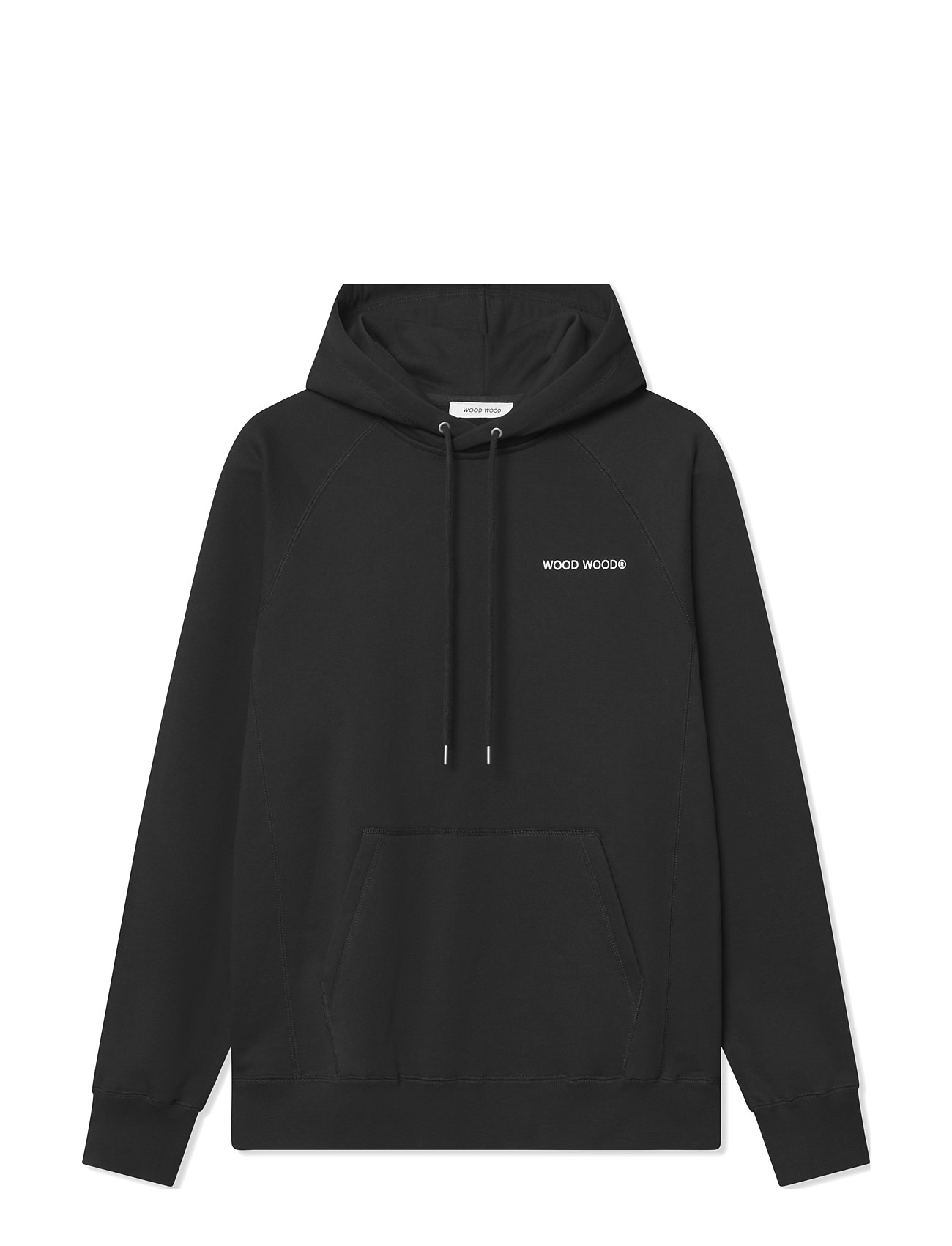 WOOD WOOD Wwfred Hoodie Chest Print Schwarz - L - Herren