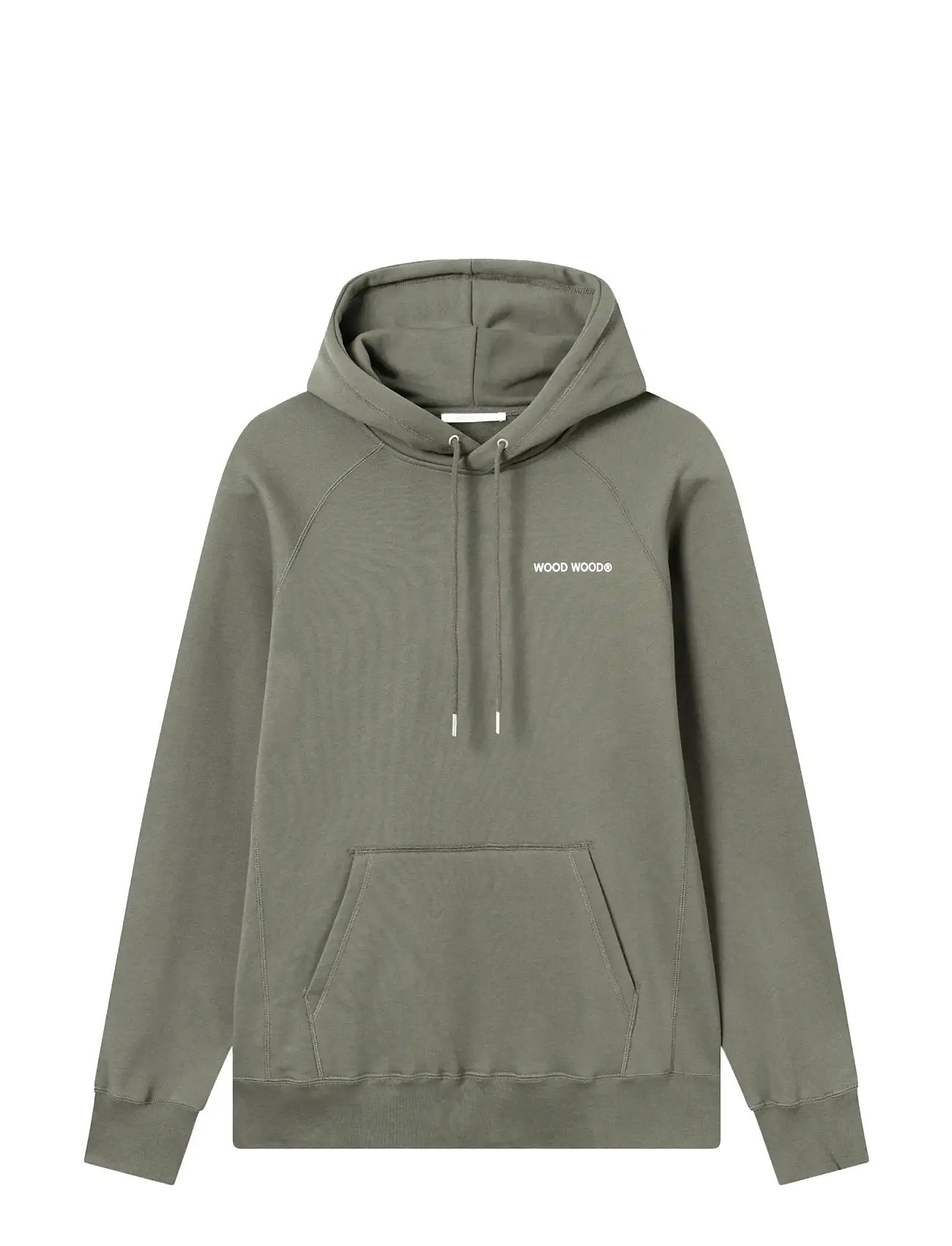 WOOD WOOD Wwfred Hoodie Chest Print Grün - S - Herren