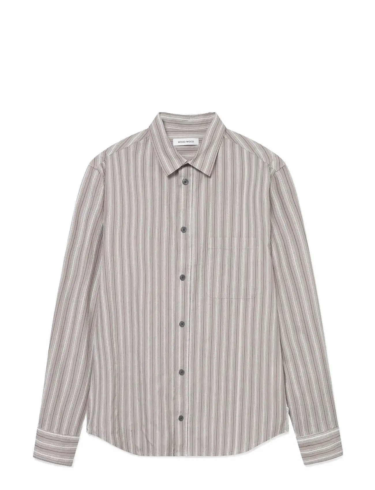WOOD WOOD Wwcarter Shirt 25200 Grau - L - Herren