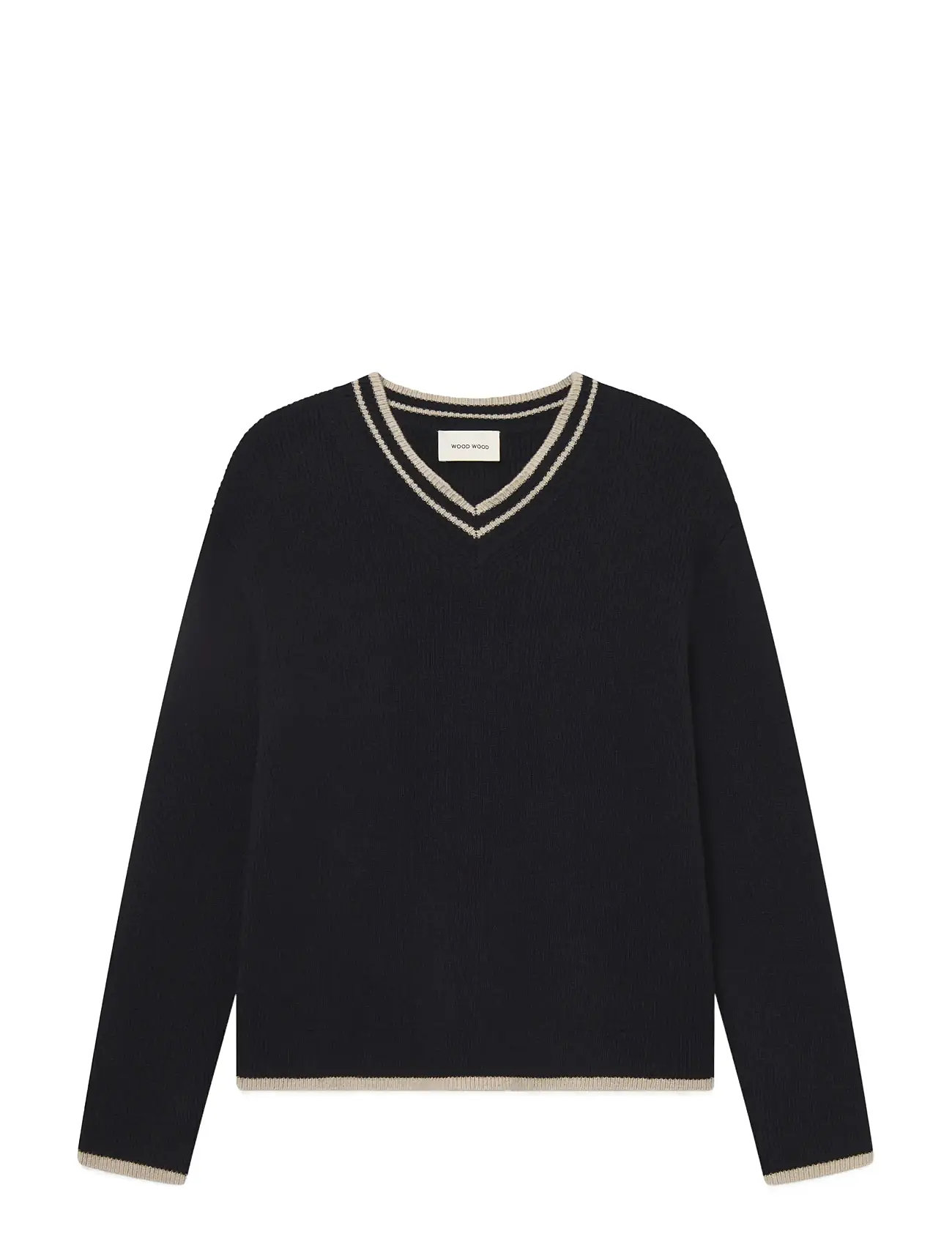 WOOD WOOD Wwcobek V-Ausschnitt 25193 Navy - XS - Herren