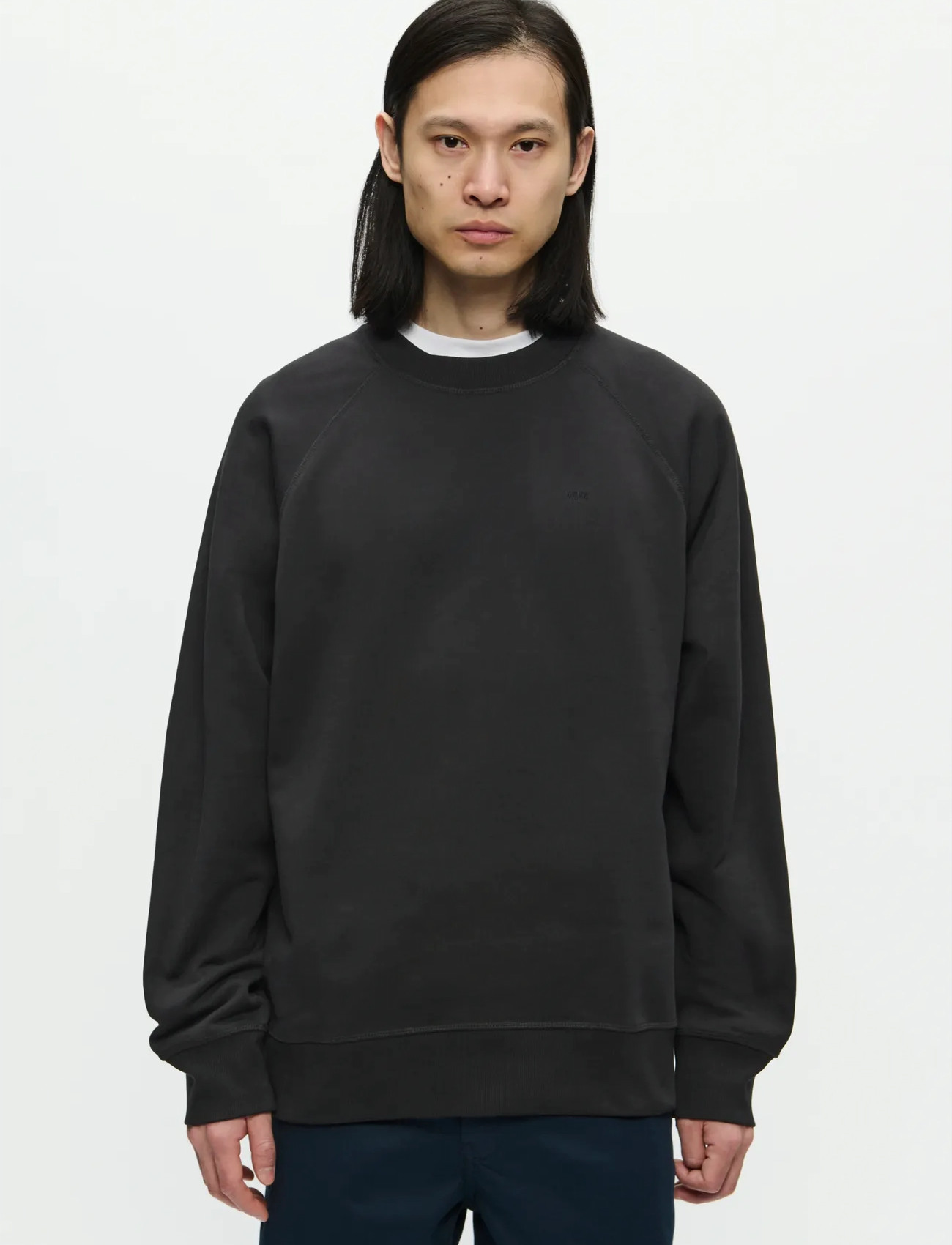 WOOD WOOD Wwhester Sweatshirt 25217, XS, Black, Sweatshirts & Hættetrøjer > Sweatshirts, Herre