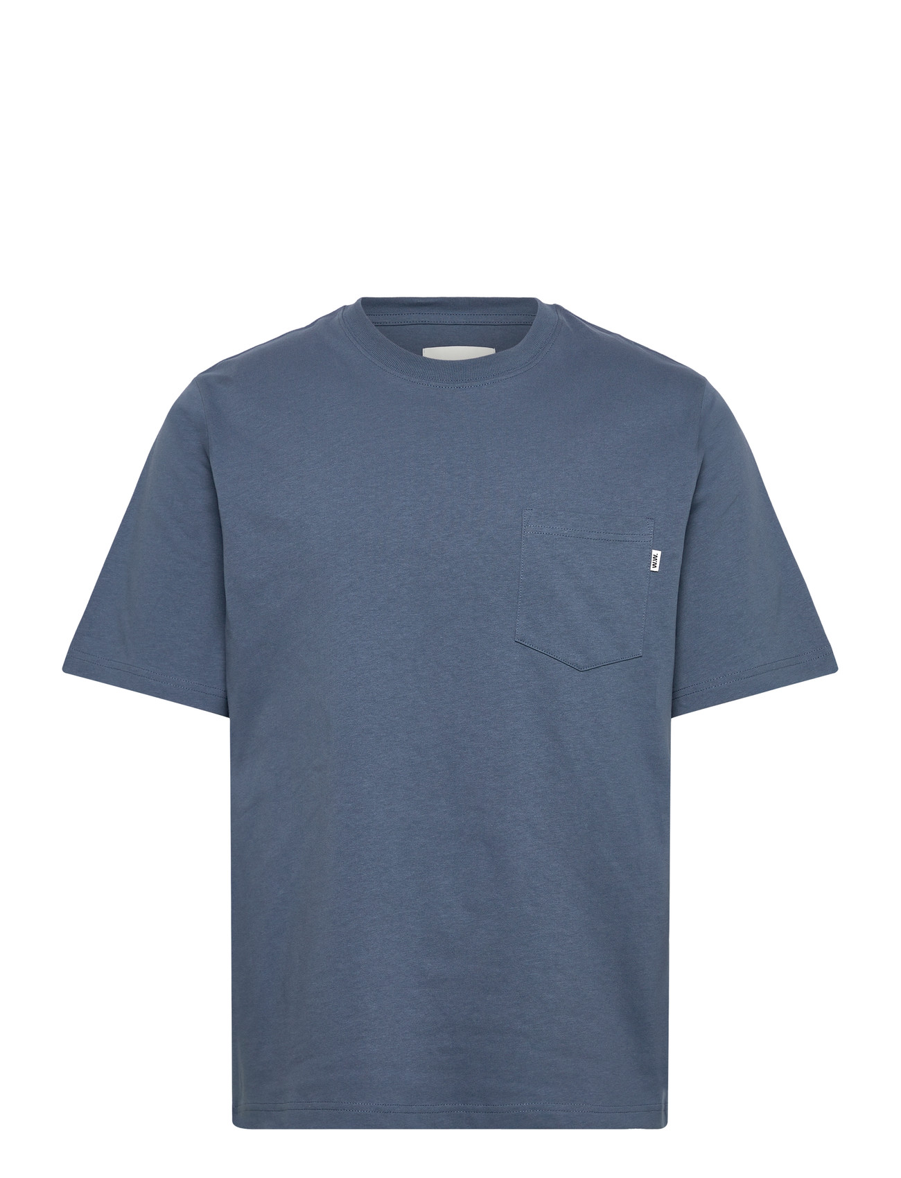 WOOD WOOD Wwbobby Pocket Tee 25220 Blau - L - Herren
