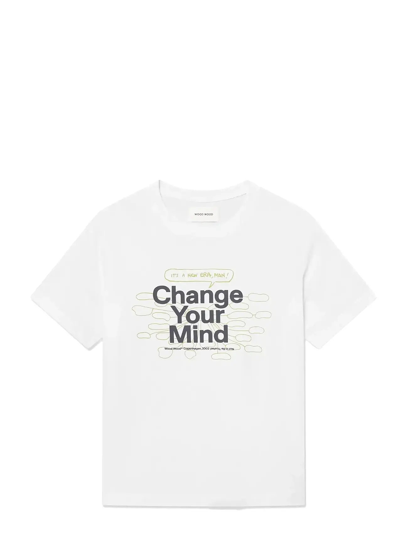 WOOD WOOD Wwbobby Tee Change 25220 Weiß - M - Herren