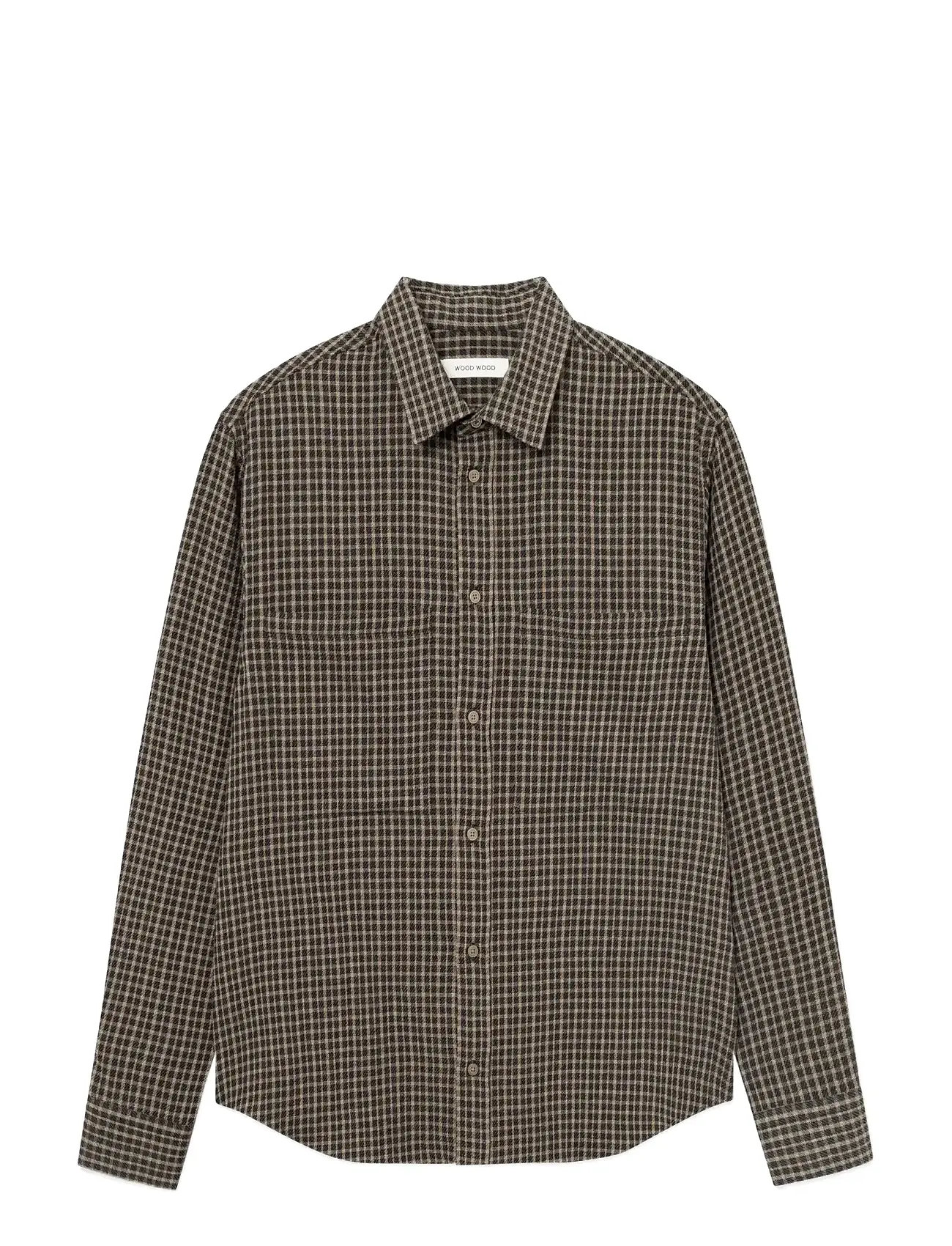WOOD WOOD Wwnico Shirt 25280 Braun - XL - Herren