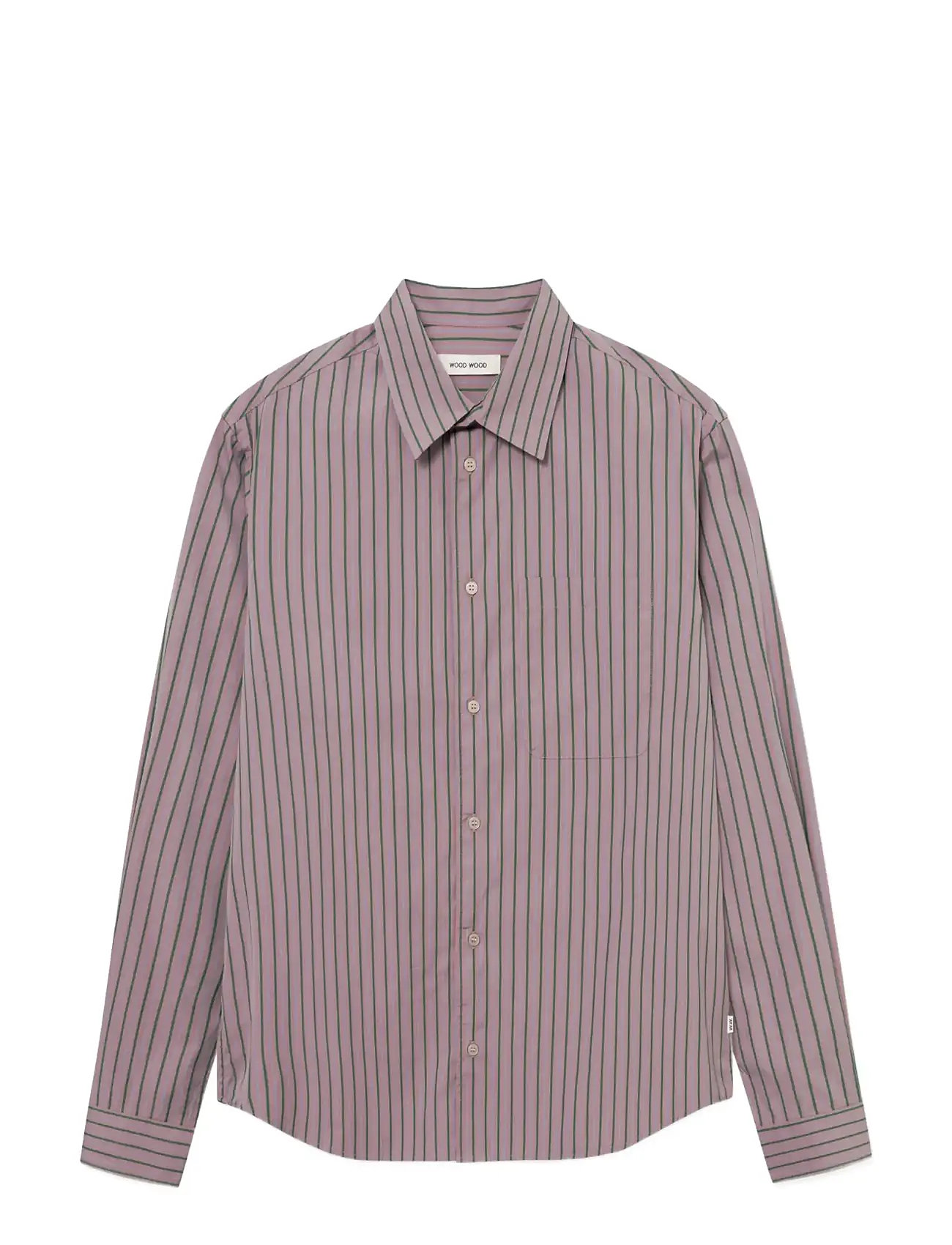 WOOD WOOD Wwnico Shirt 25115, S, Pink, Skjorter > Afslappet Shirts, Herre