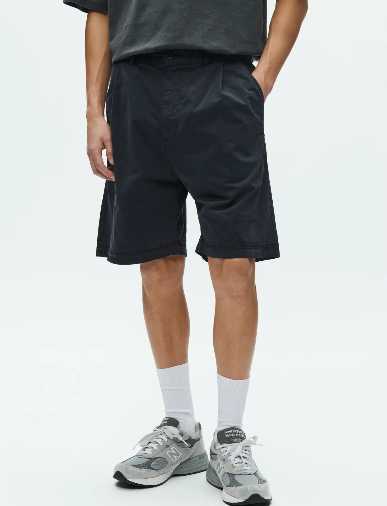 WOOD WOOD Wwethan Shorts 25187, M, Black, Shorts > Afslappede Shorts, Herre