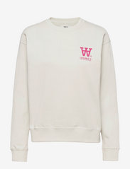 Wood Wood - Jess sweatshirt - gensere og hettegensere - ecru/pink - 0