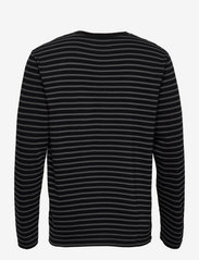 Wood Wood - Mel long sleeve - t-shirts - black/grey stripes - 1