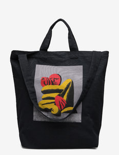 High JM canvas shopper - carry bags - black