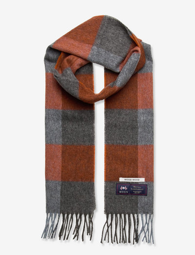 Karlo check scarf - winter scarves - orange check