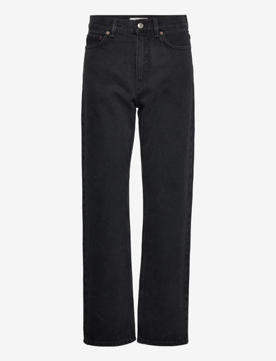 Karlie rigid denim - straight jeans - black
