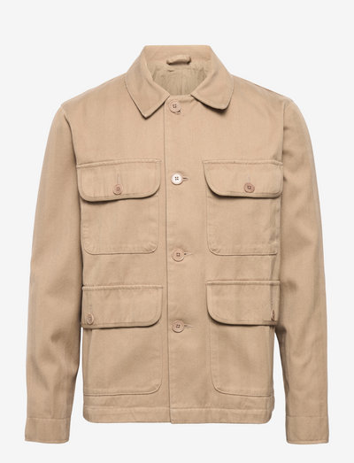 Bosco herringbone twill jacket - vestes légères use default - taupe
